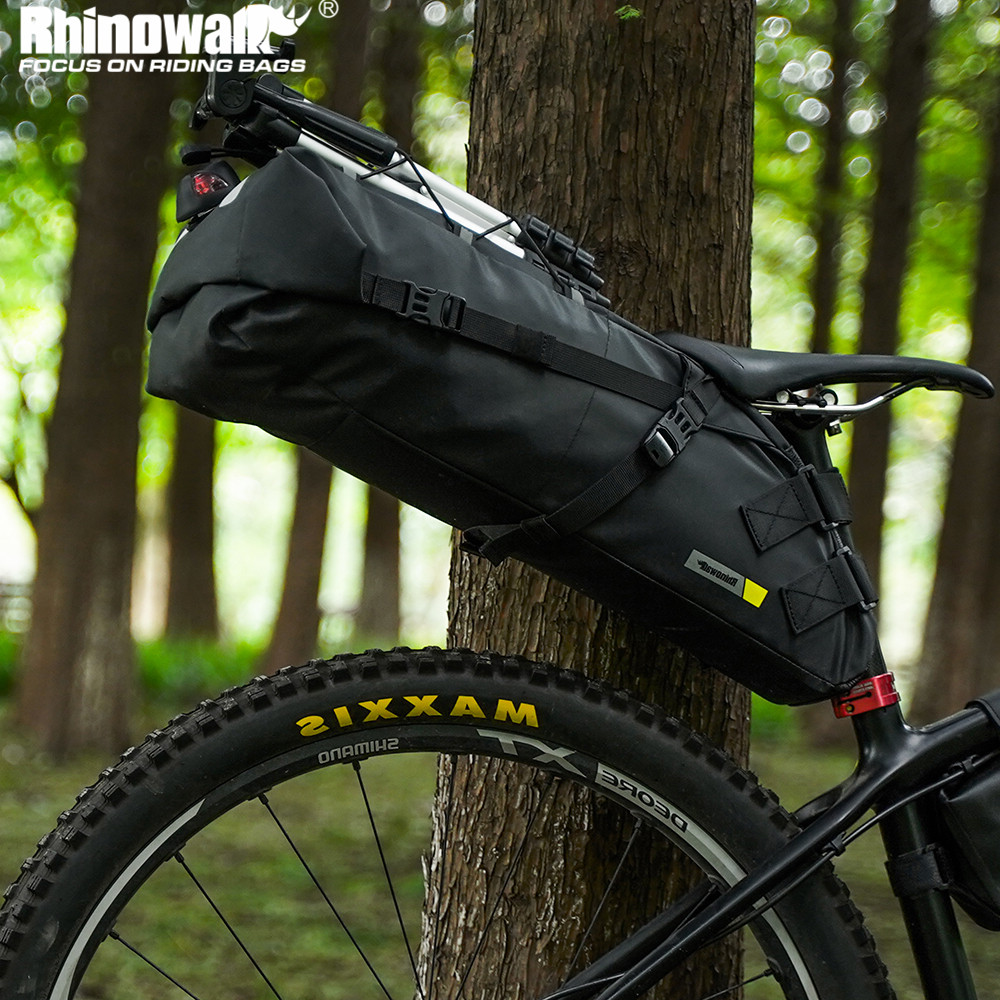 Panniers Waterproof Rear - Rhinowalk กระเป๋าจักรยาน, 10L จักรยานกันน้ำ13L กระเป๋าอานม้ากระเป๋าท้ายจักรยานพับได้สะท้อนแสงสำหรับขี่จักรยาน MTB