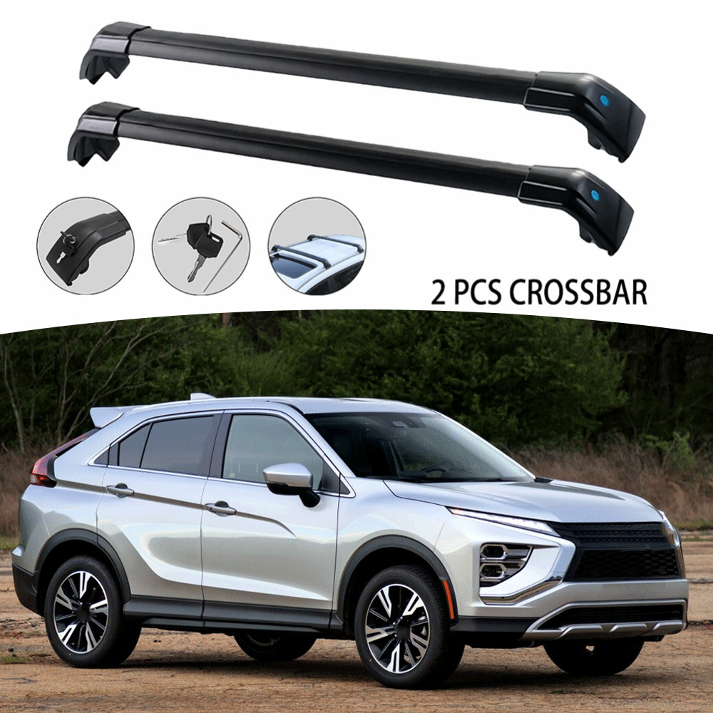 Cargo Rack Aluminum - 2 ชิ้น คานขวางปรับระดับได้ สำหรับมิตซูบิชิ เอคลิปส์ ครอส