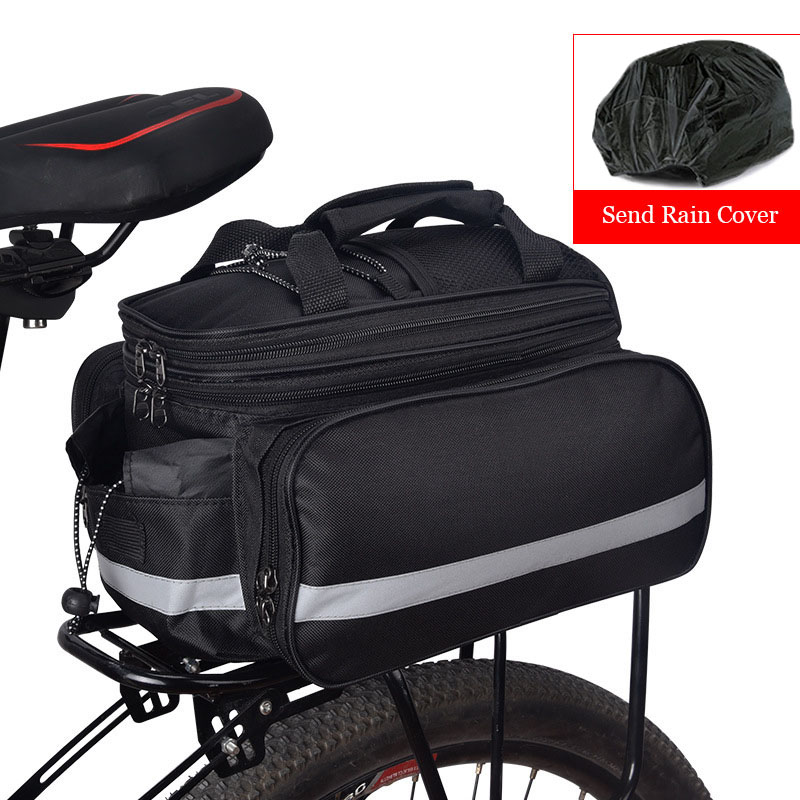 Panniers Waterproof Rear - กระเป๋าใส่ของขนาดใหญ่สำหรับจักรยานเสือภูเขากระเป๋าเก็บของด้านหลังกันน้ำกระเป๋าทรงอานม้ามีแถบสะท้อนแสง