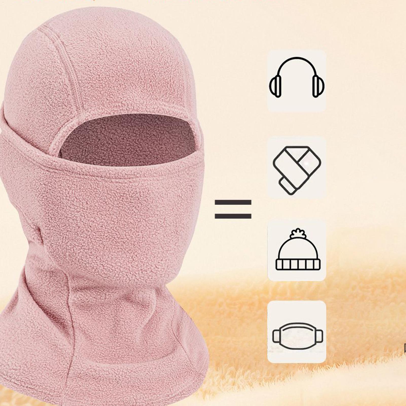 Winter Cycling Commute Gear - หน้ากากกันหนาวแบบคลุมศีรษะและคอ อุปกรณ์กันหนาวสำหรับขี่มอเตอร์ไซค์ จักรยาน เหมาะสำหรับเล่นสโนว์บอร์ด ทำงาน เดินป่า