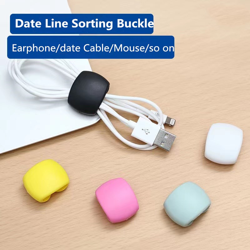 Cable Lock Flexible - ซิลิโคนสาย USB สาย Winder ยืดหยุ่นคลิปการจัดการสายเคเบิลสำหรับแผ่นหูฟังหูฟังรถข้อมูลผู้ถือสาย