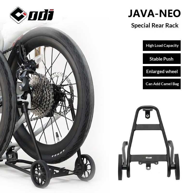 Cargo Rack Aluminum - แร็คหลังแบบพิเศษ ODI สำหรับจักรยานพับ JAVA NEO ขนาด