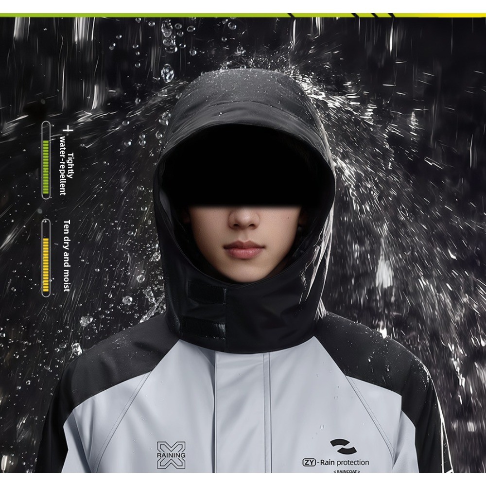 ชุดกันฝนสำหรับมอเตอร์ไซค์แบบสอ - Cycling Commute Jacket บทวิจารณ์และราคา