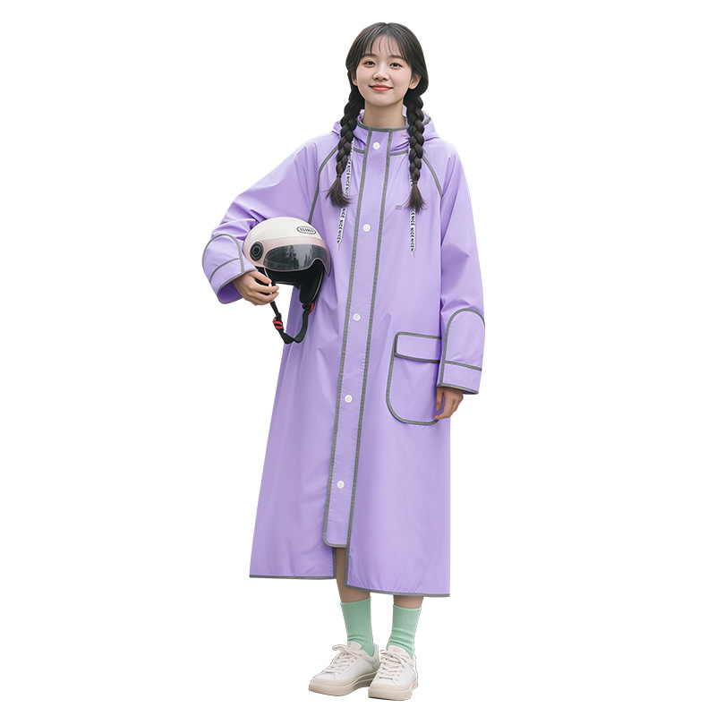 เสื้อกันฝน EVA กันน้ำแบบเต็มตั - Cycling Commute In Rain บทวิจารณ์และราคา