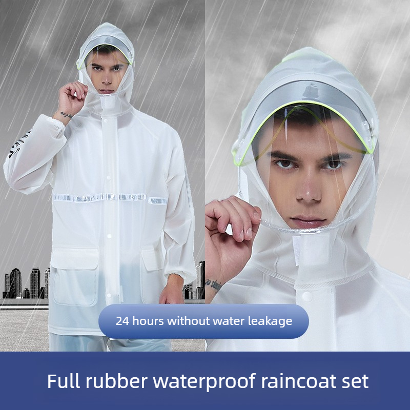 ชุดกันฝนสำหรับมอเตอร์ไซค์แบบสอ - Cycling Commute Jacket บทวิจารณ์และราคา