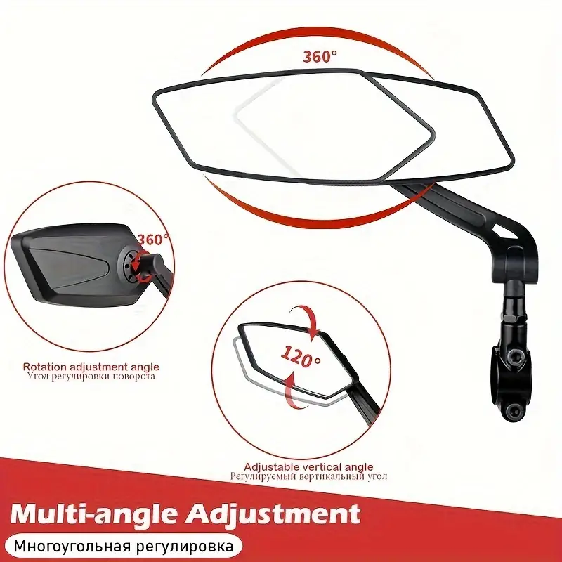 กระจกมองหลังติดแฮนด์มอเตอร์ไซค - Mirror Handlebar Convex บทวิจารณ์และราคา
