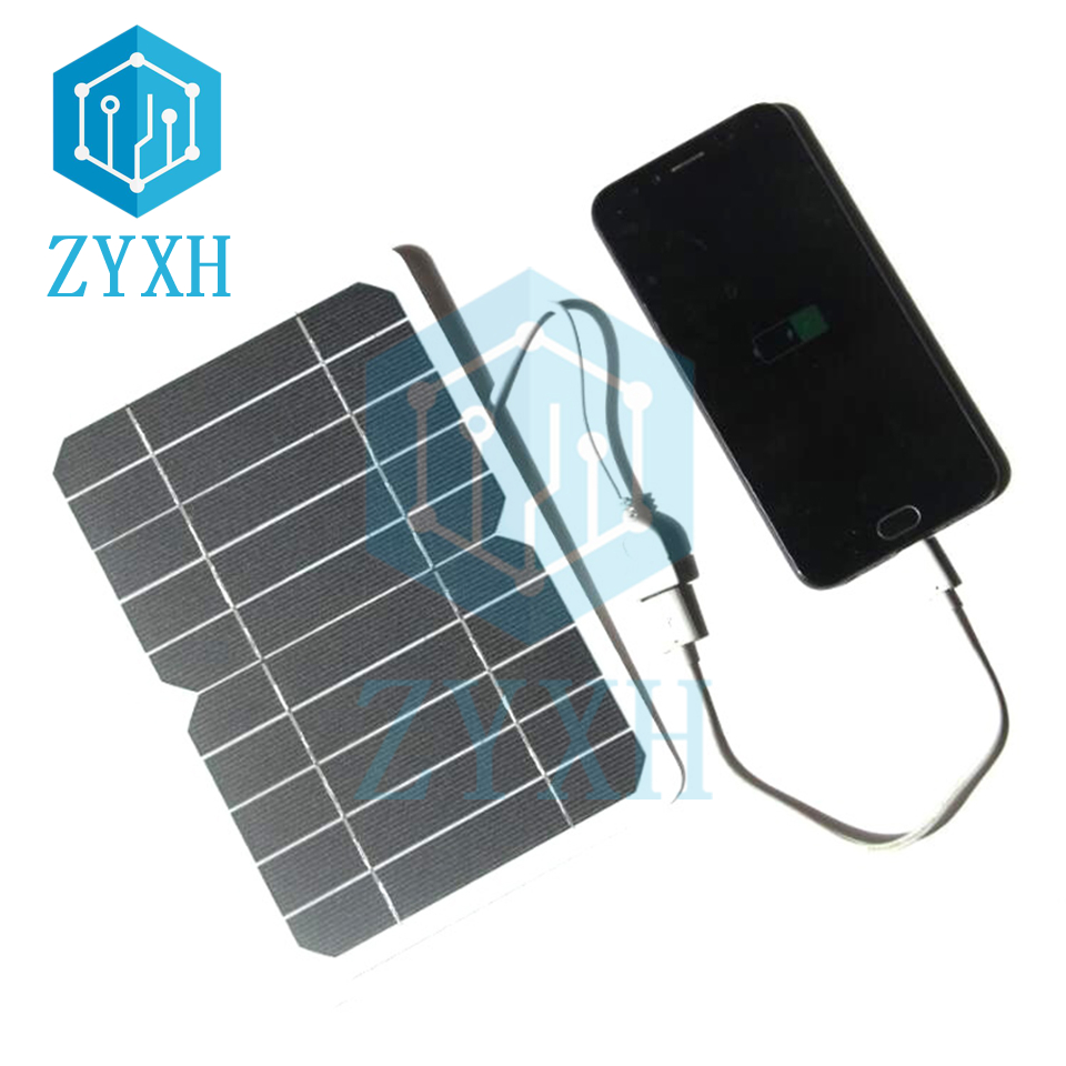 5W 5V 0-1A แผงโซล่าพอร์ต USB M - Usb Charger Dynamo บทวิจารณ์และราคา