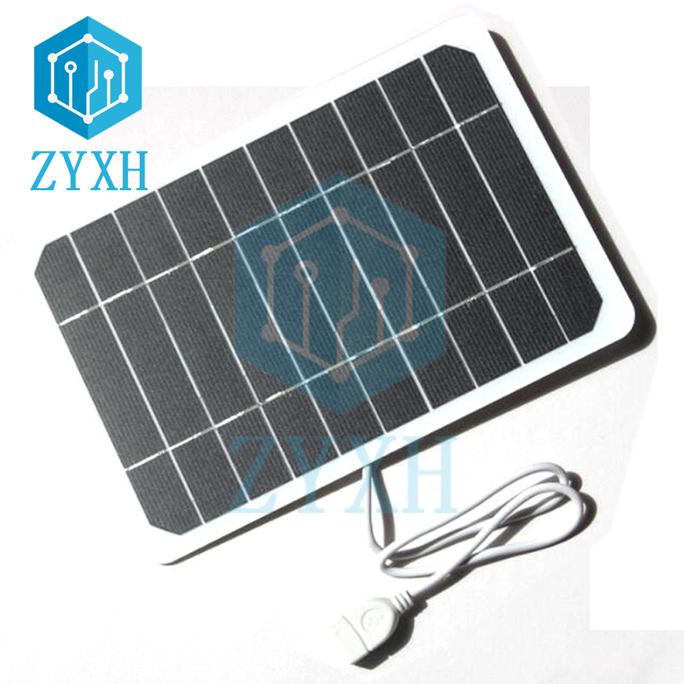 5W 5V 0-1A แผงโซล่าพอร์ต USB M - Usb Charger Dynamo บทวิจารณ์และราคา