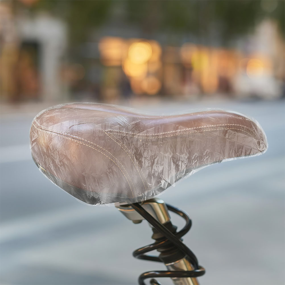 100 ชิ้น ผ้าคลุมเบาะกันน้ำแบบส - Cycling Commute In Rain บทวิจารณ์และราคา