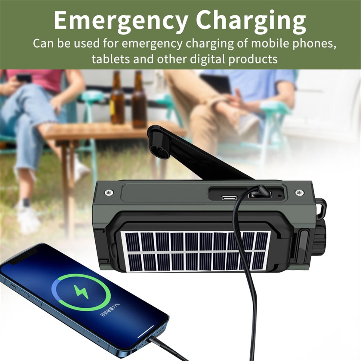 A26Z วิทยุพลังงานแสงอาทิตย์แบบ - Usb Charger Dynamo บทวิจารณ์และราคา