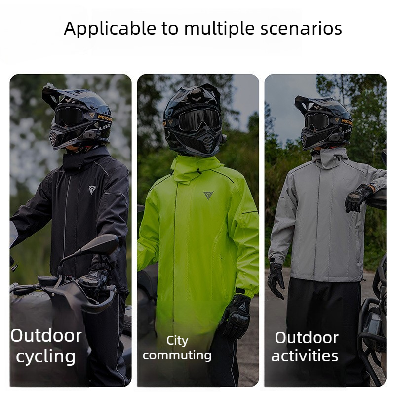 ชุดกันฝนสำหรับมอเตอร์ไซค์ เสื้ - Cycling Commute Jacket บทวิจารณ์และราคา