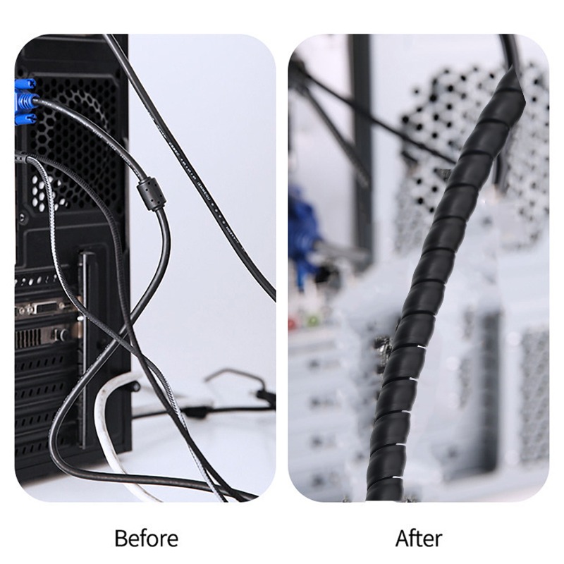 ท่อเก็บสายไฟแบบเกลียว ปลอกหุ้ม - Cable Lock Flexible บทวิจารณ์และราคา