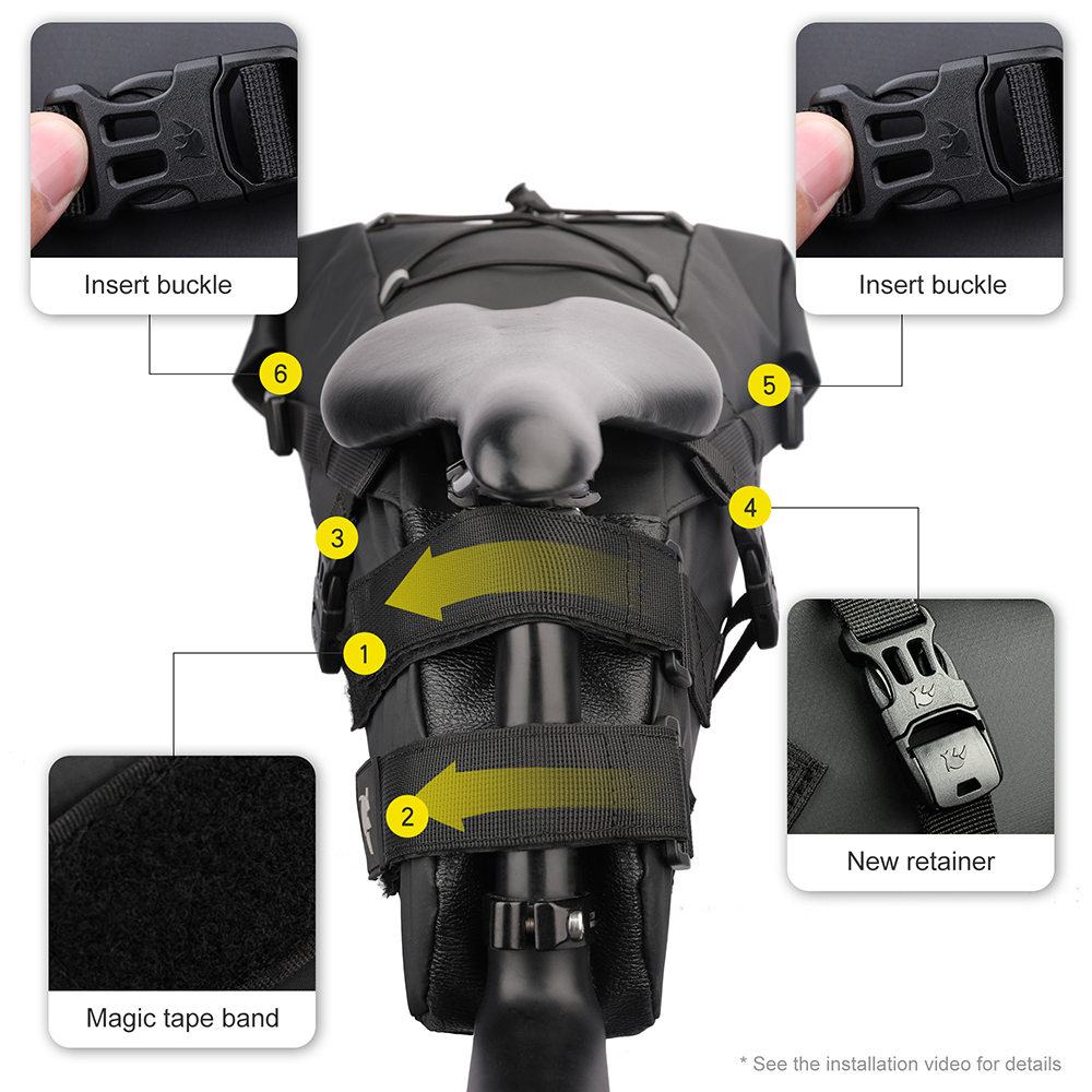 Rhinowalk จักรยานอานกระเป๋ากัน - Panniers Waterproof Rear บทวิจารณ์และราคา