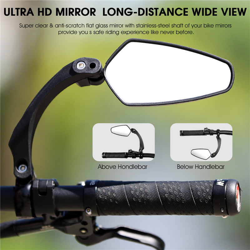 กระจกมองหลังจักรยานตะวันตกหมุน - Cycling Zones บทวิจารณ์และราคา