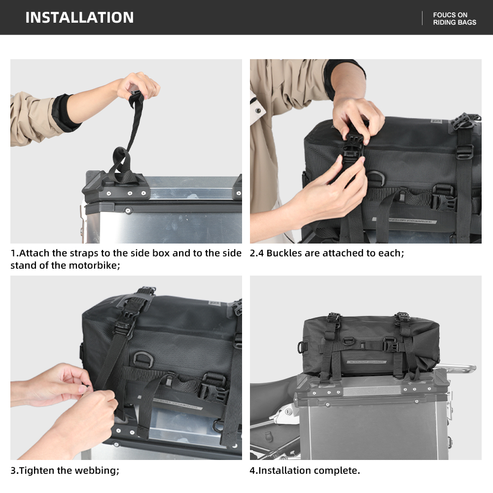 Rhinowalk กระเป๋าติดท้ายรถจักร - Panniers Waterproof Rear บทวิจารณ์และราคา