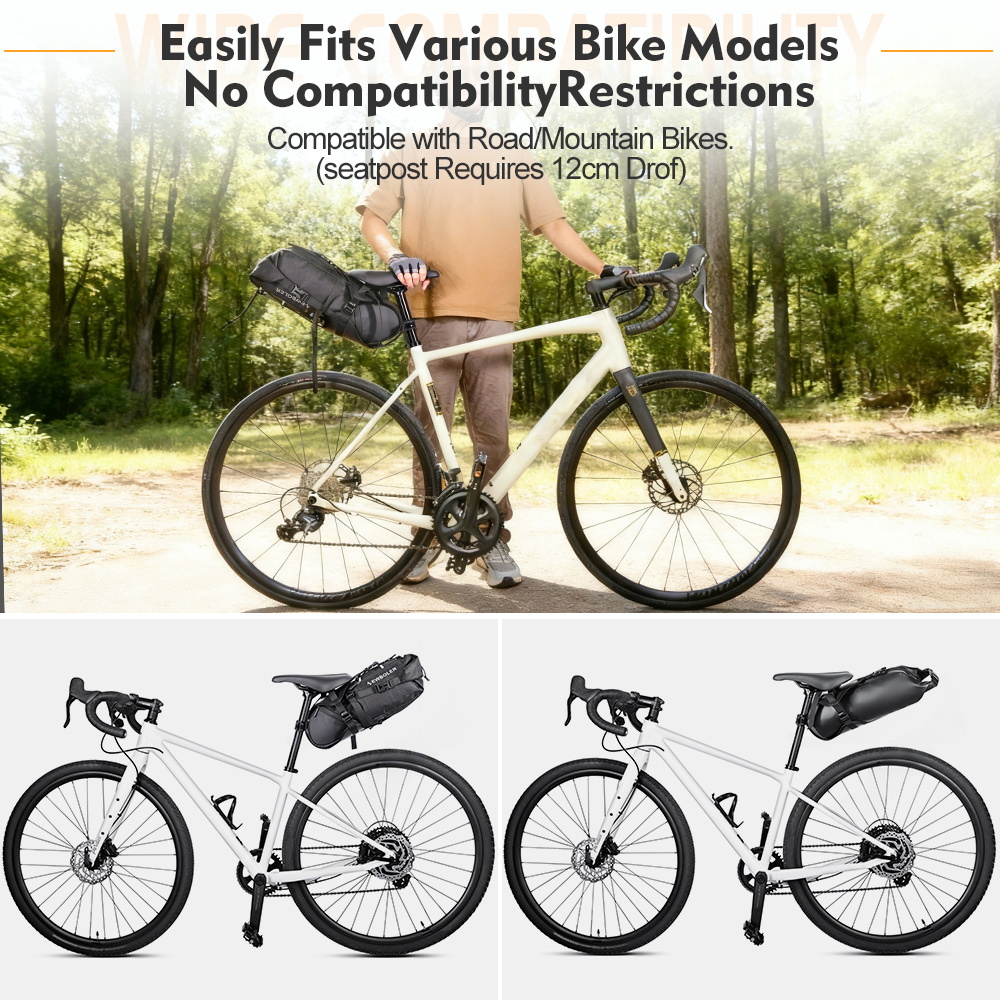 กระเป๋าใต้อานจักรยาน NEWBOLER  - Panniers Waterproof Rear บทวิจารณ์และราคา
