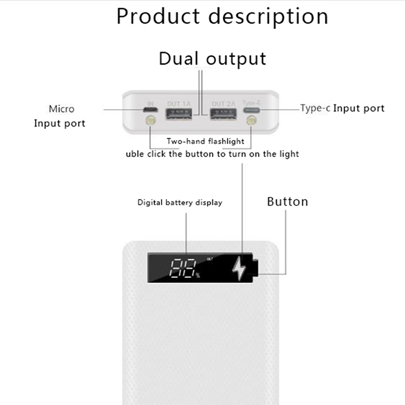 5X18650 Powerbank แบบพกพา Pove - Usb Charger Dynamo บทวิจารณ์และราคา