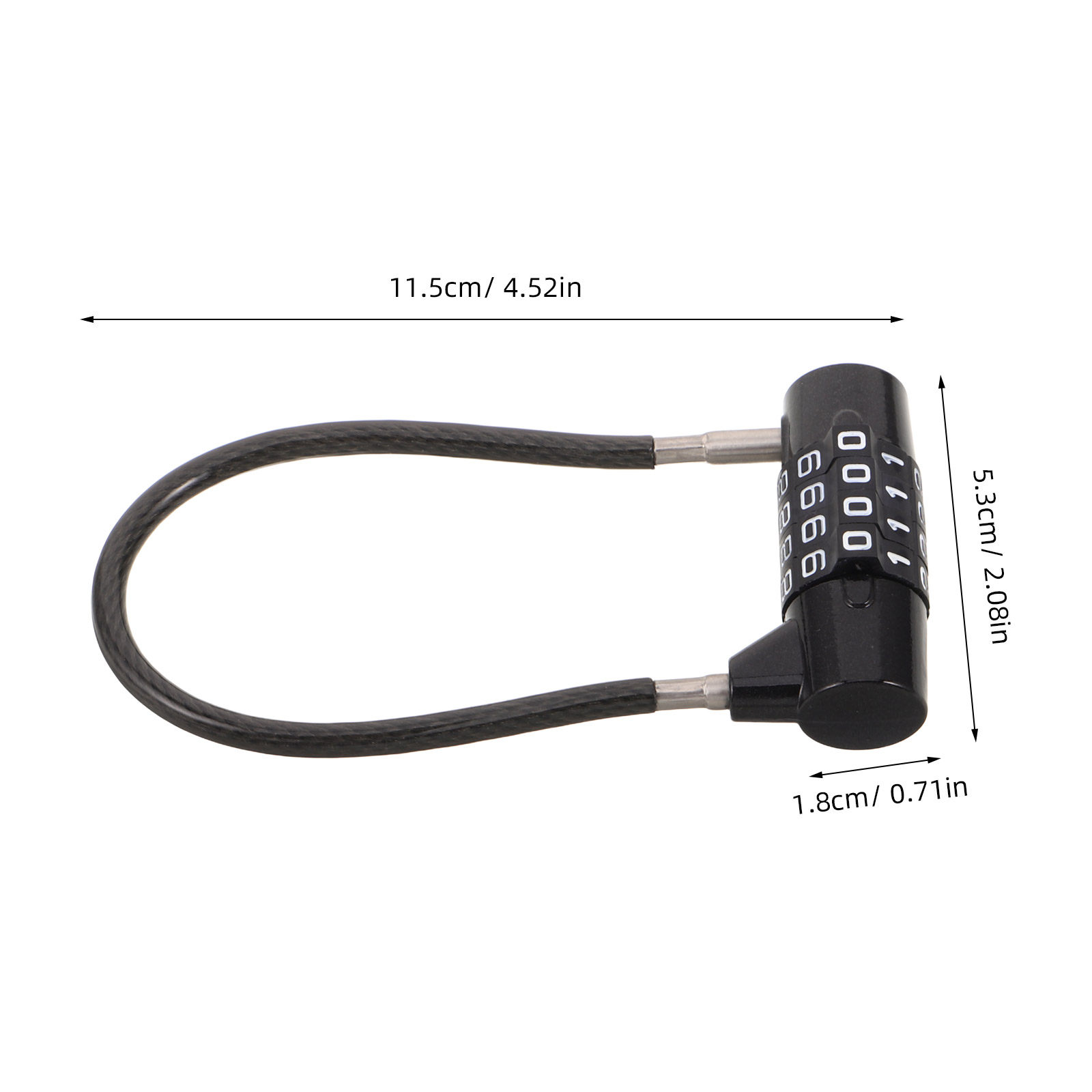 กุญแจล็อคสายเคเบิลแบบตั้งรหัสไ - Cable Lock Flexible บทวิจารณ์และราคา