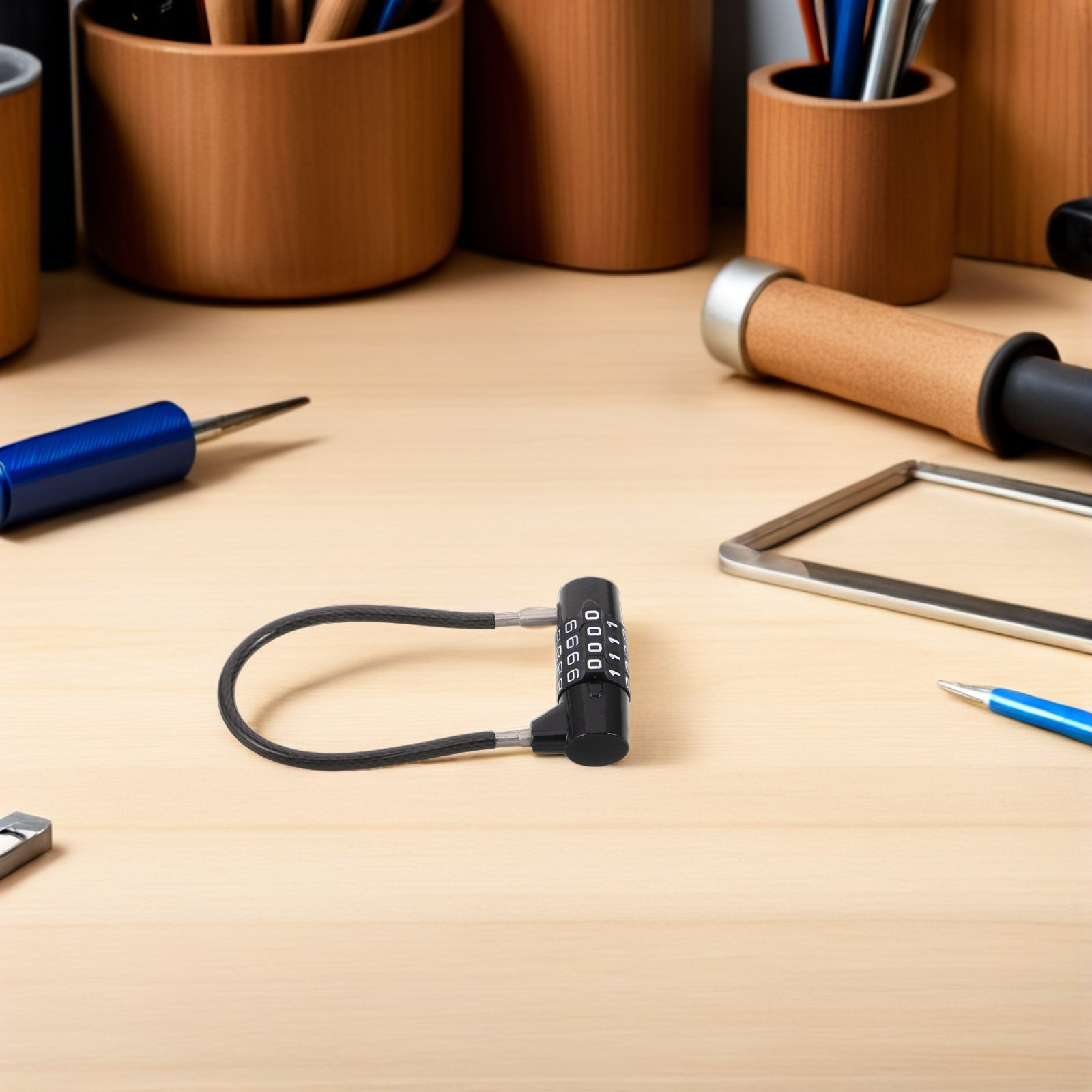 กุญแจล็อคสายเคเบิลแบบตั้งรหัสไ - Cable Lock Flexible บทวิจารณ์และราคา
